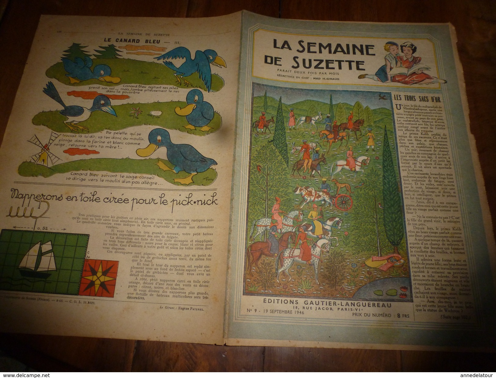 1946 L'activité Des Enfants Grecs Durant La Guerre, Dit  Par La Rédactrice En Chef  Du Plus Grand Journal D'Athènes;etc - La Semaine De Suzette