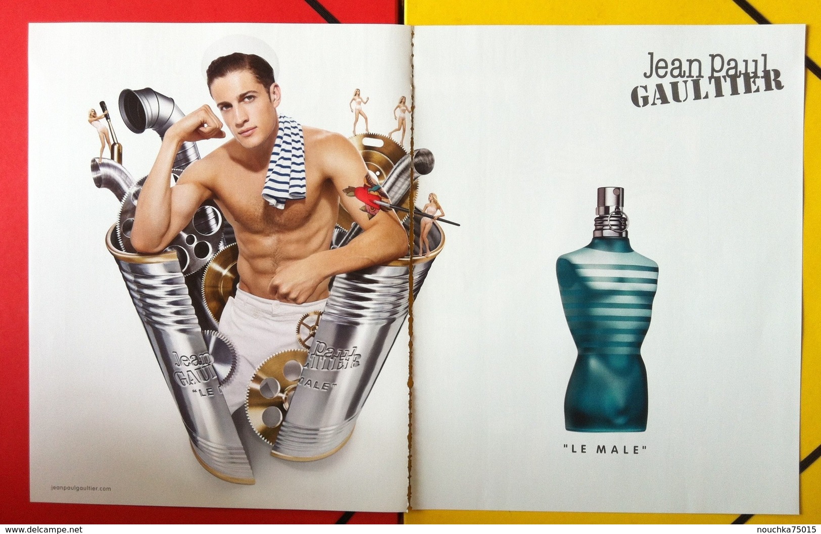 J-P Gaultier - Publicité Double Page - Le Mâle - Publicités Parfum (journaux)