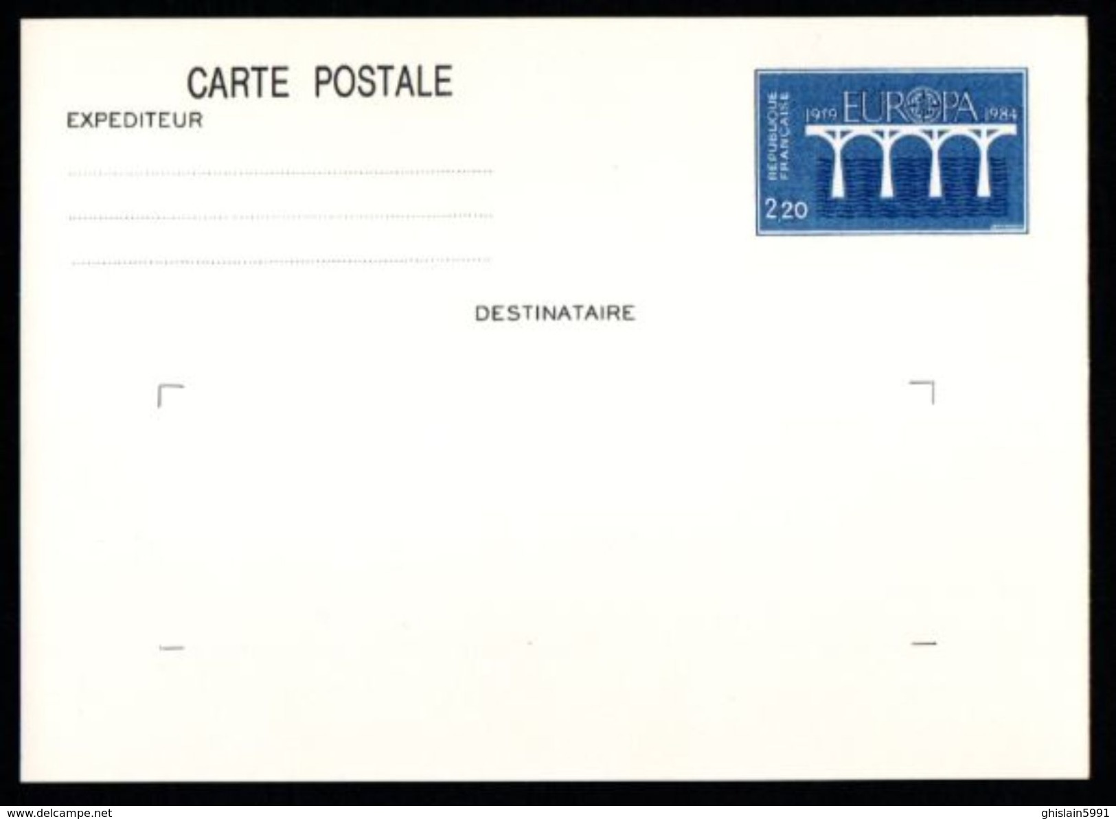 Entier Postal - YT 2309-CP1 - Europa - 1984 - Other & Unclassified