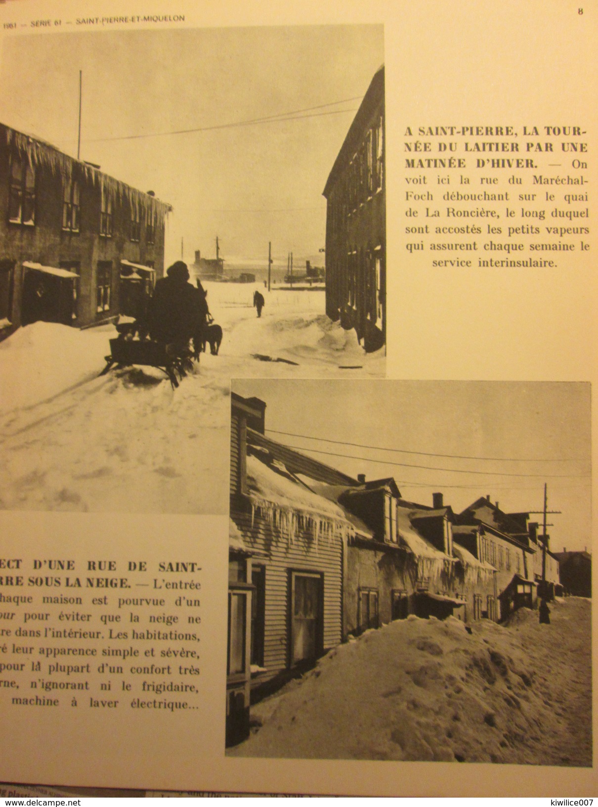 Saint-Pierre-Et-Miquelon  dossier de  12 photographies   +++ 1951