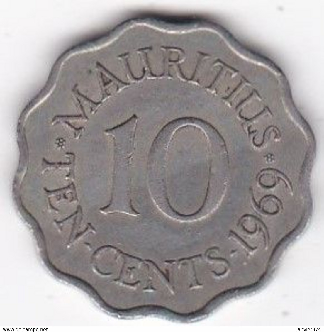 Ile Maurice 10 Cents 1969 Elizabeth II. KM# 33 - Maurice