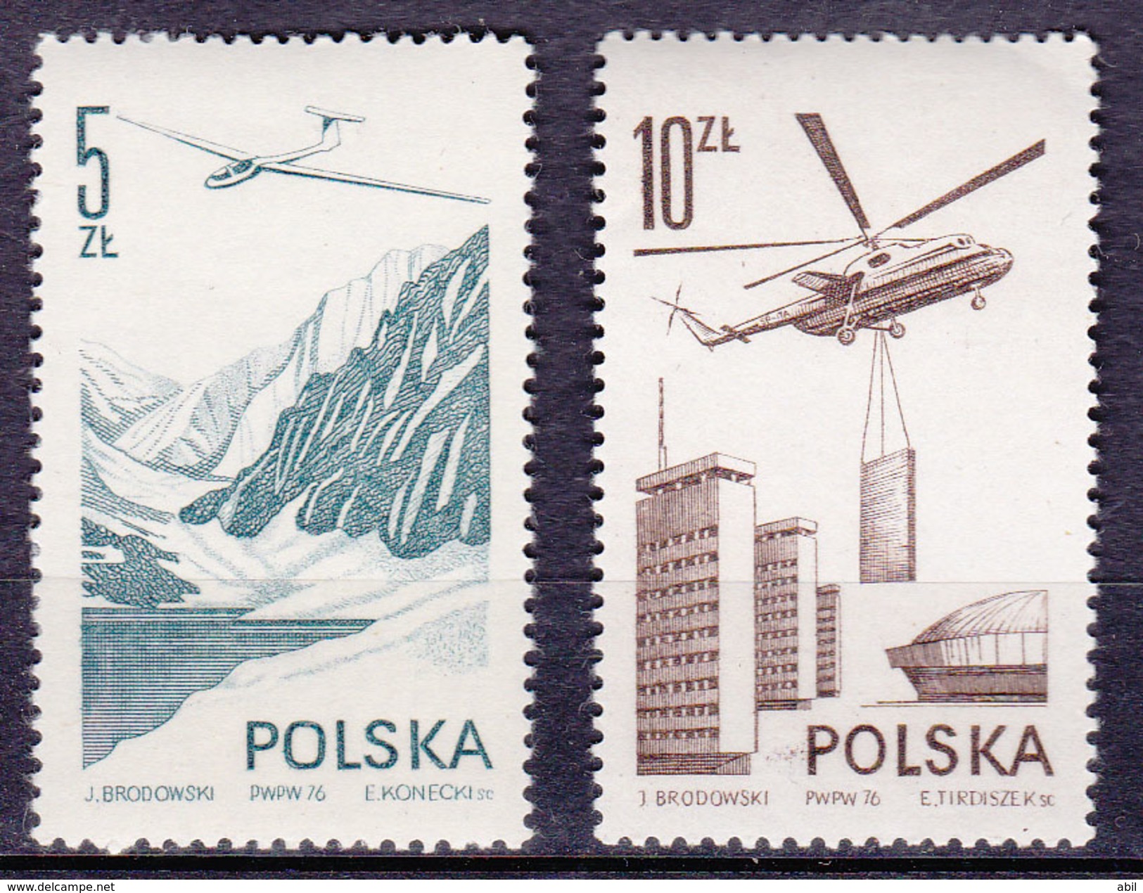 Pologne 1976 N° Y&T :  PA 55 Et 56 ** - Neufs