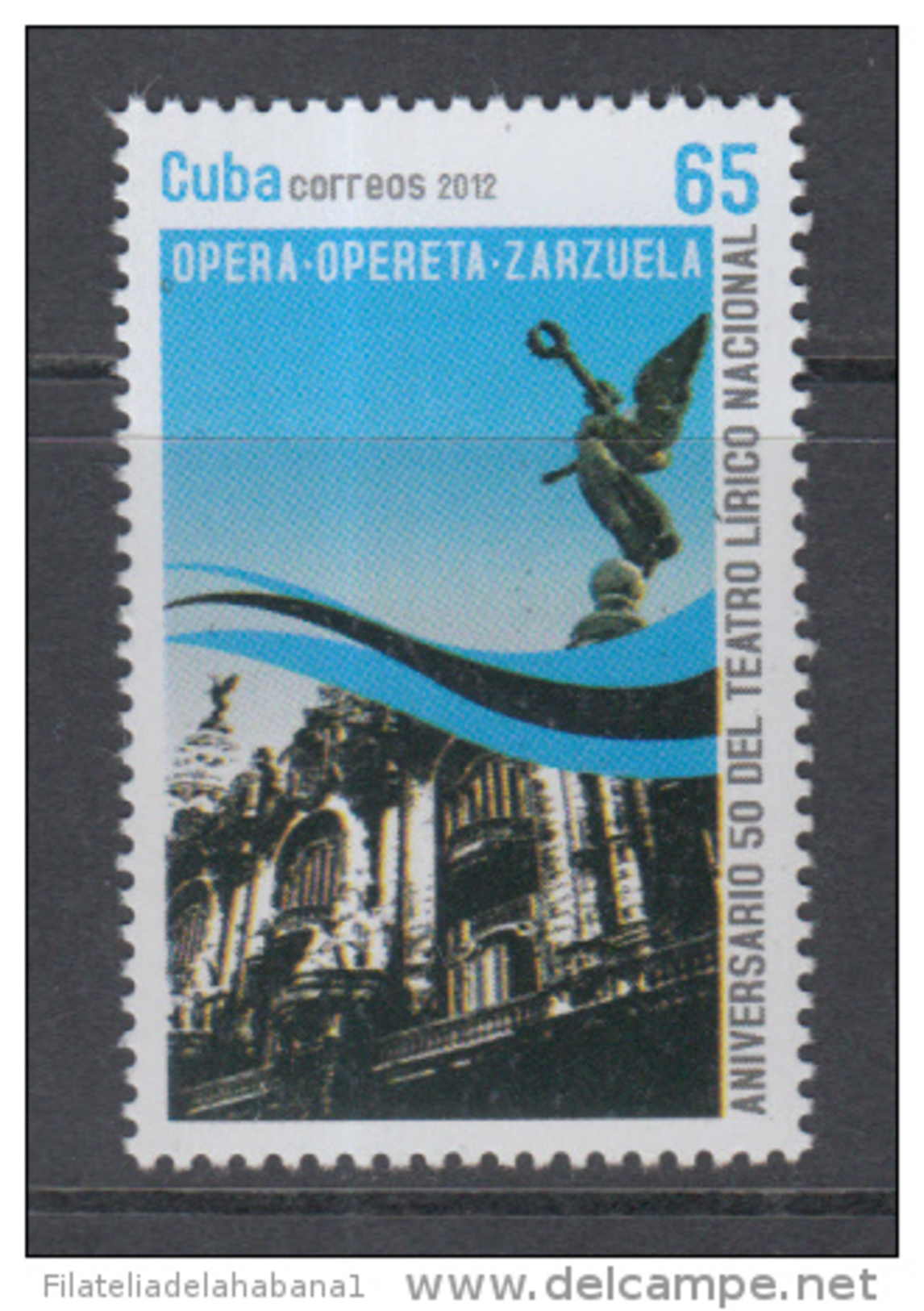 2012.8 CUBA 2012 MNH NATIONAL THEATER CENTRO GALLEGO DE LA HABANA - Ongebruikt