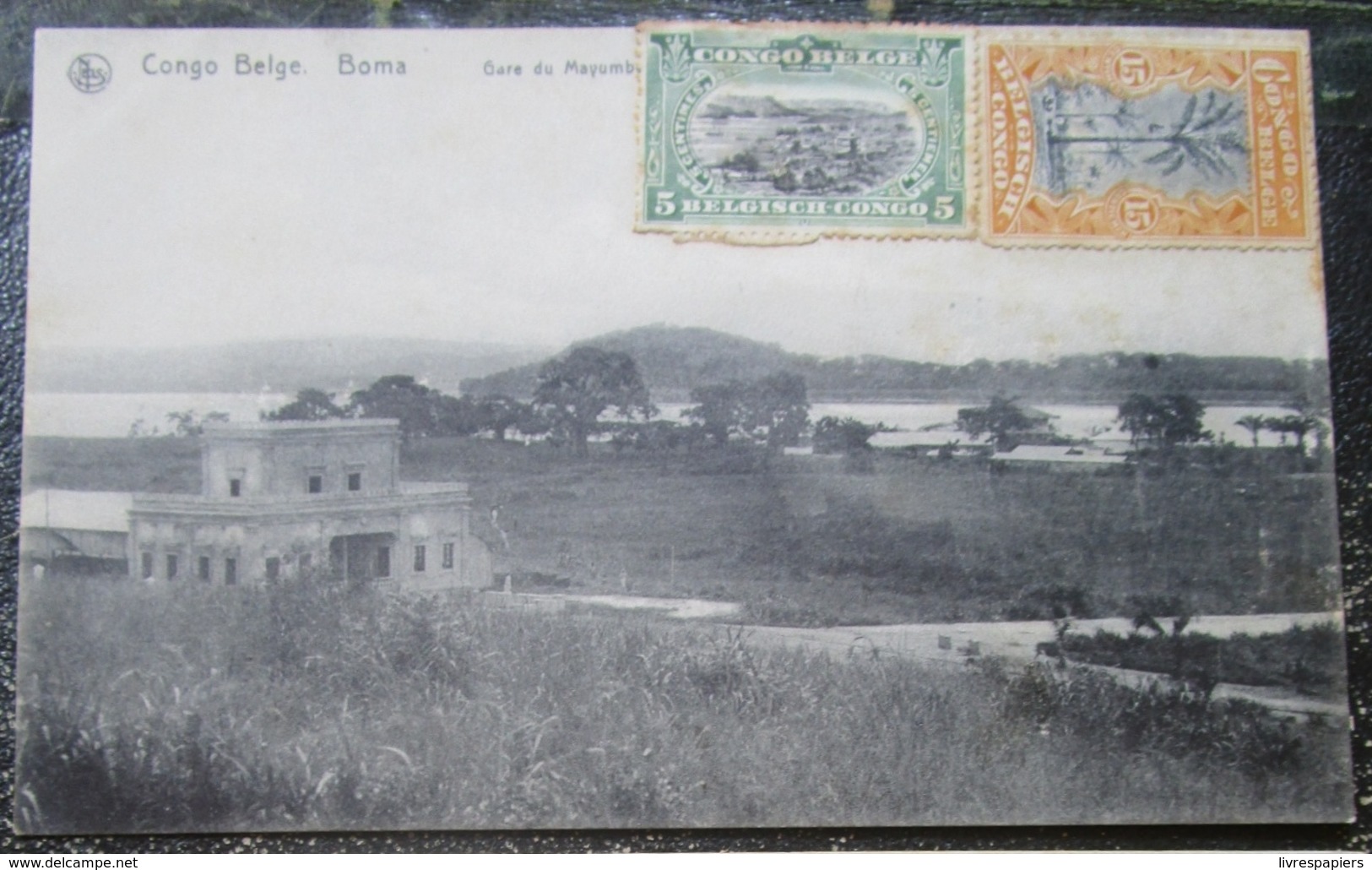 Congo Boma Gare De Mayumbe  Timbrée - Congo Belge