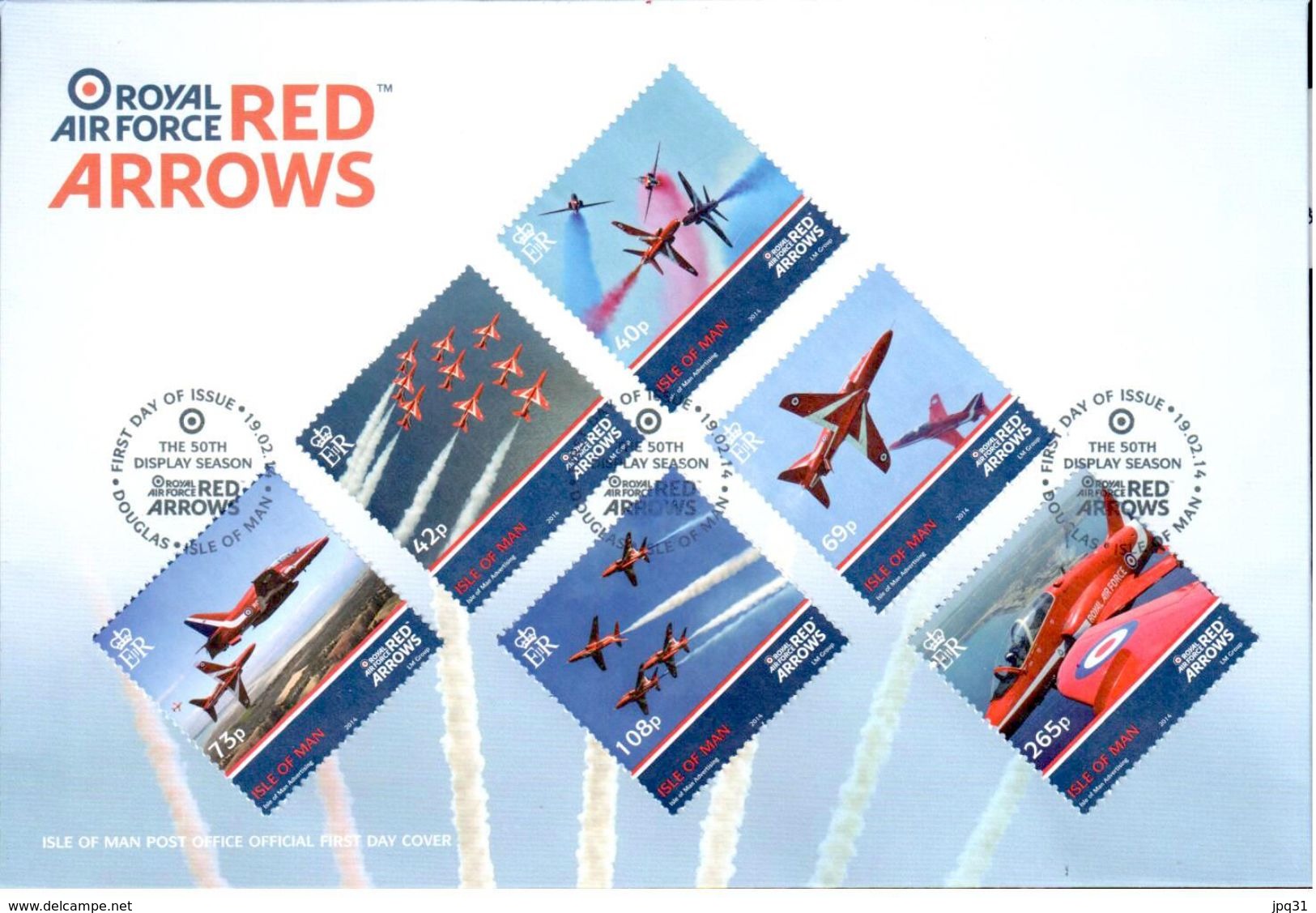 FDC Red Arrows 19/02/14 - Man (Ile De)