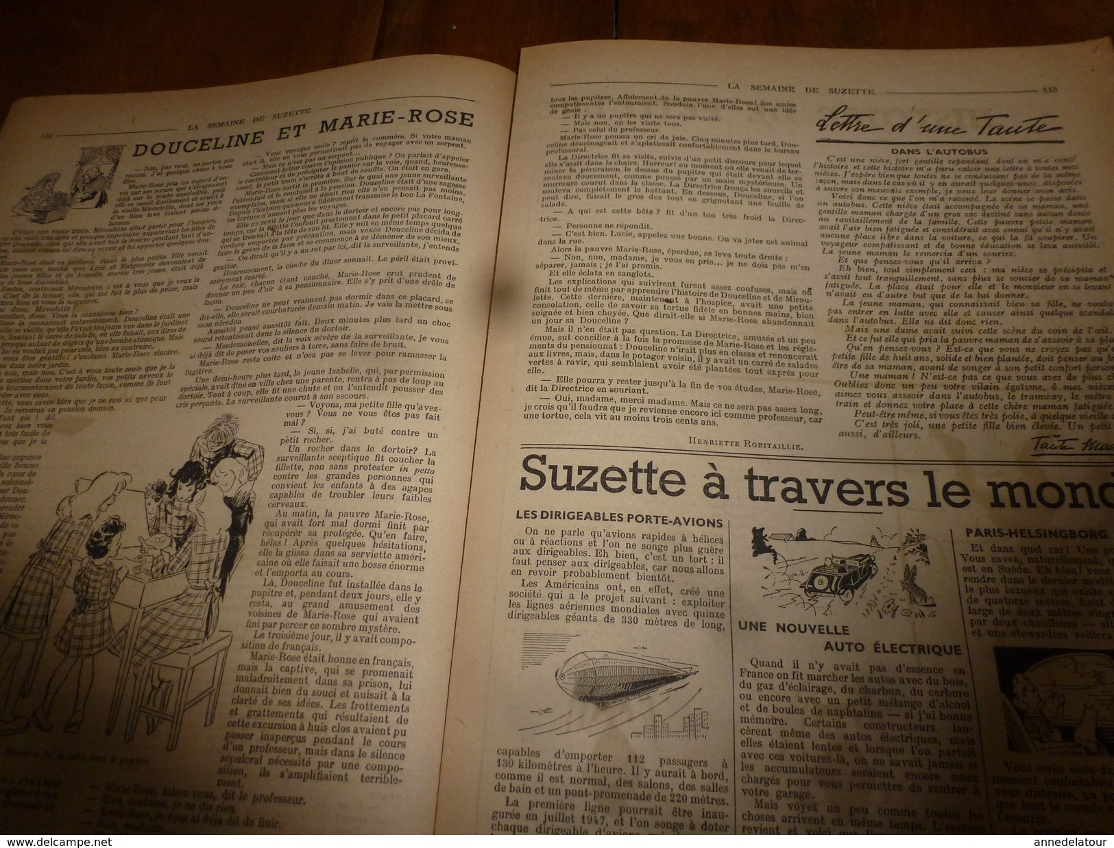 1946  LSDS  (La Semaine De Suzette)  Histoire De PETIT LUC Et Du Pois Magique; Etc - La Semaine De Suzette