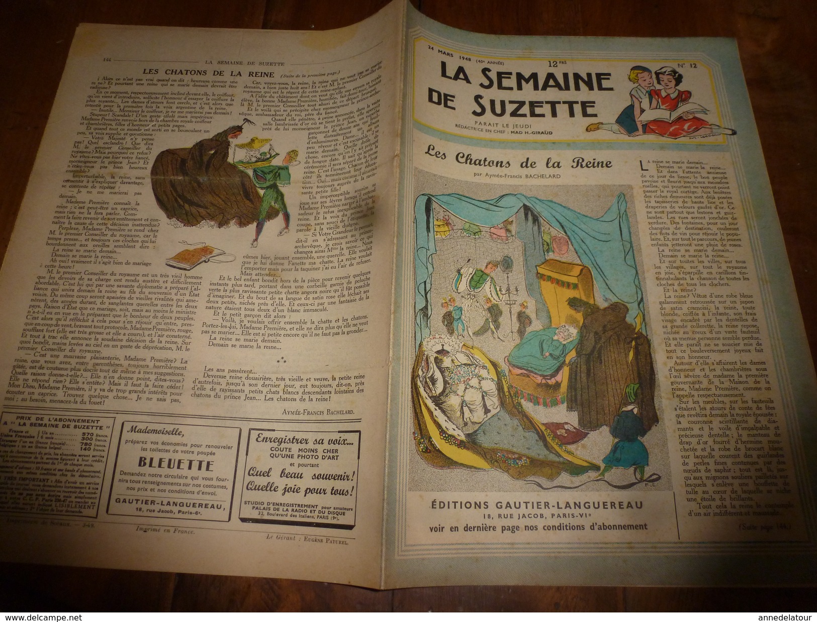 1948  LSDS  (La Semaine De Suzette)  Deux Gentilles écuyères Ann Fitzalen Et Daphné Agesleto; Etc - La Semaine De Suzette