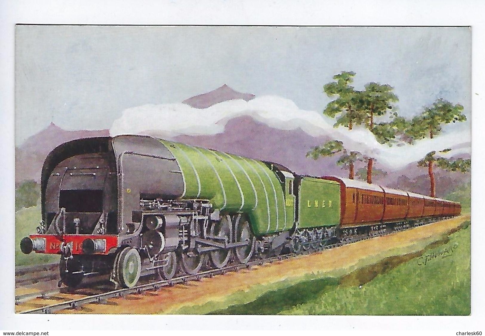 CPA - Train - Scotch Express - Salmon - Locomotive - 3867 - L.N.E.R. - Trains