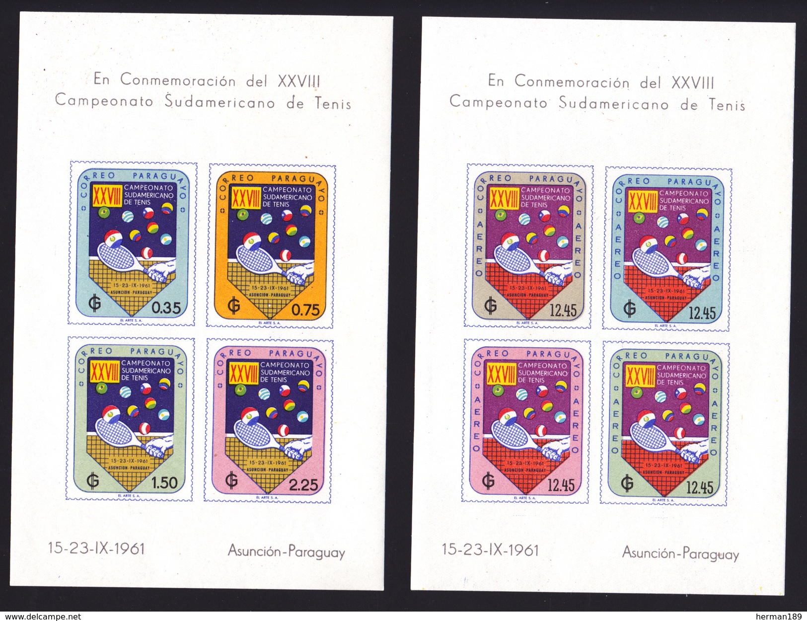 PARAGUAY BLOC N°    6 & 8 ** MNH Neufs Sans Charnière, TB  (D1999) - Paraguay