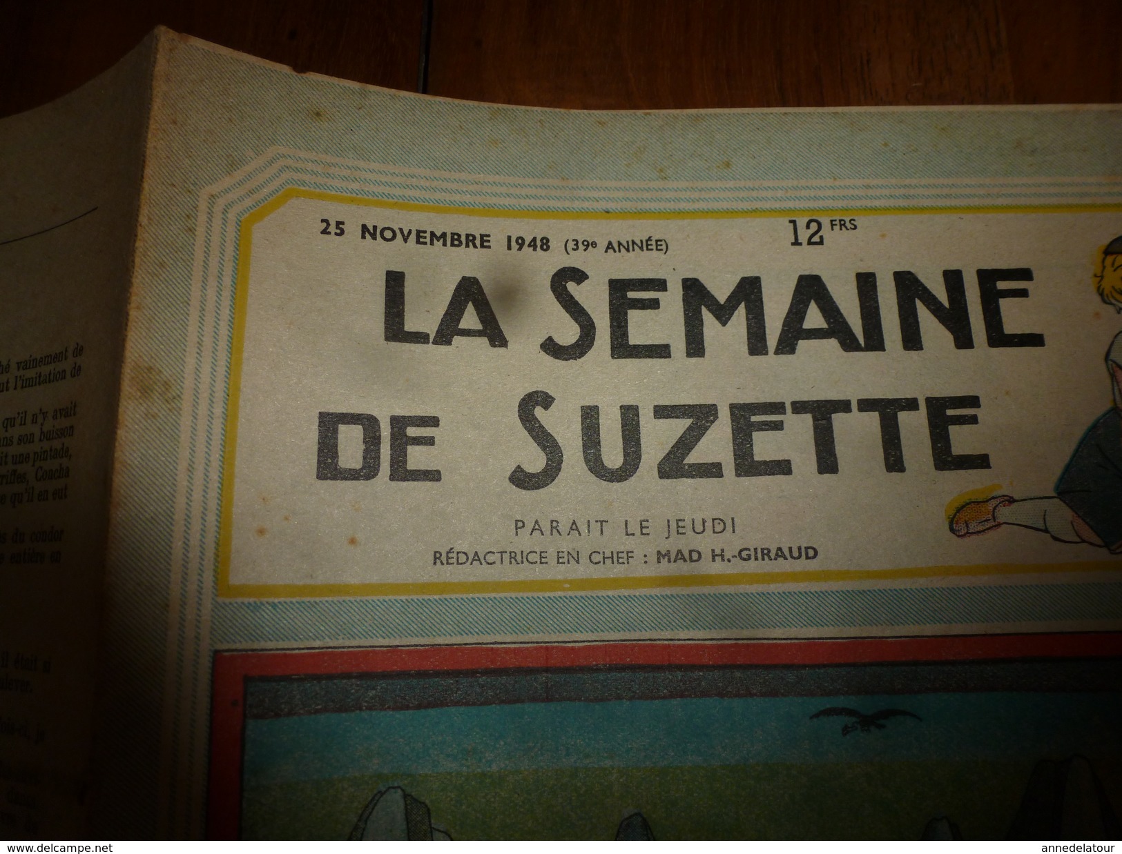 1948  LSDS  (La Semaine De Suzette)  Le Roi Des CONDORS; L'éléphant NOSTRE BIANCO ; Etc - La Semaine De Suzette