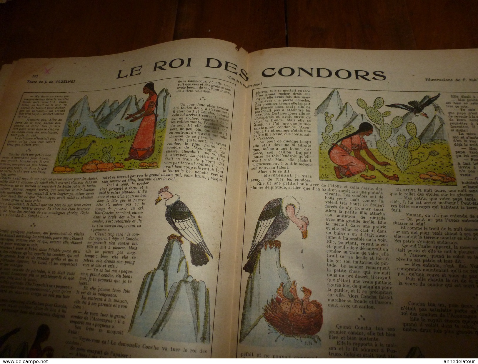 1948  LSDS  (La Semaine De Suzette)  Le Roi Des CONDORS; L'éléphant NOSTRE BIANCO ; Etc - La Semaine De Suzette