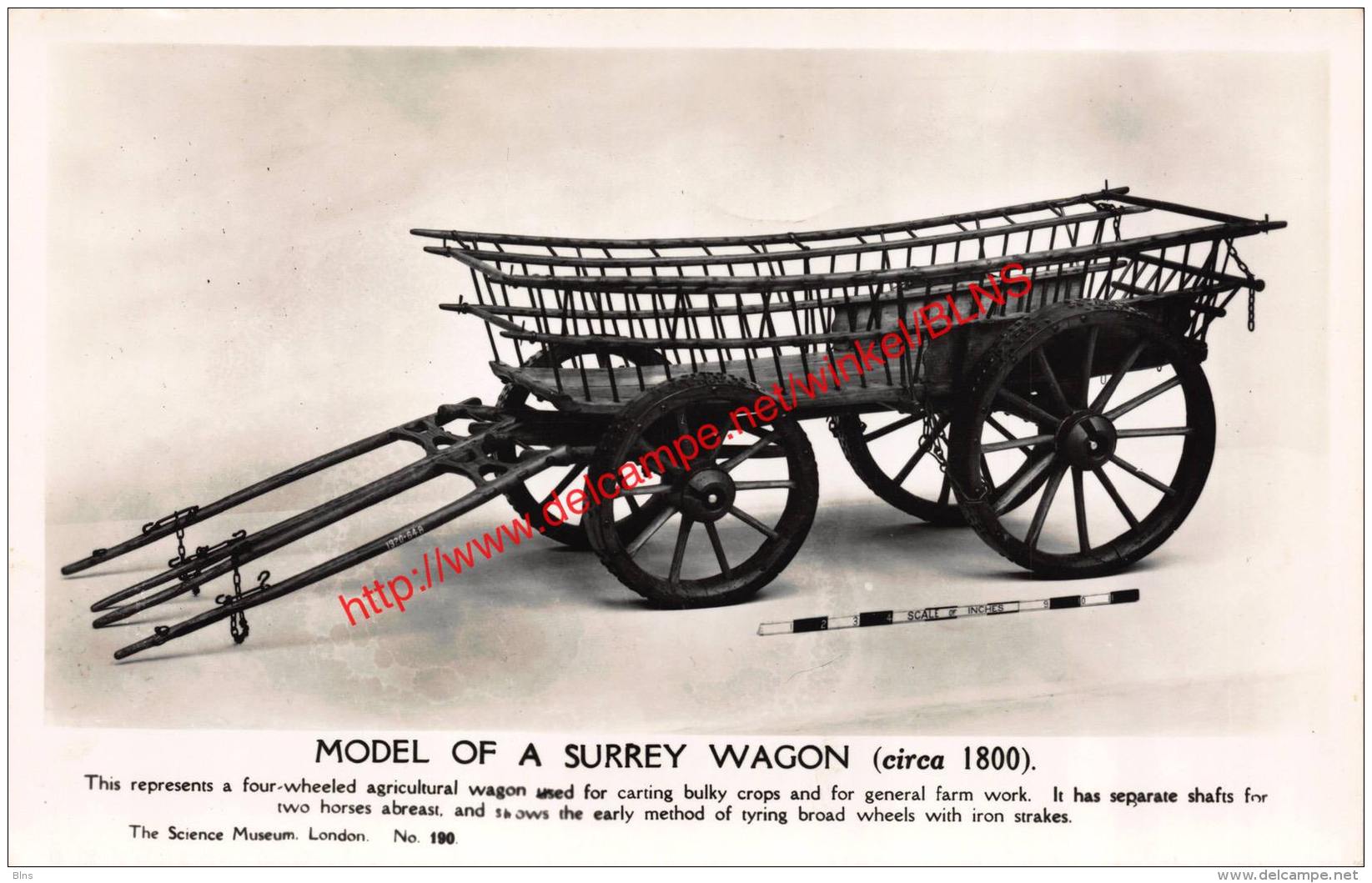 Model Of A Surrey Wagon 1800 - The Science Museum London - Autres & Non Classés