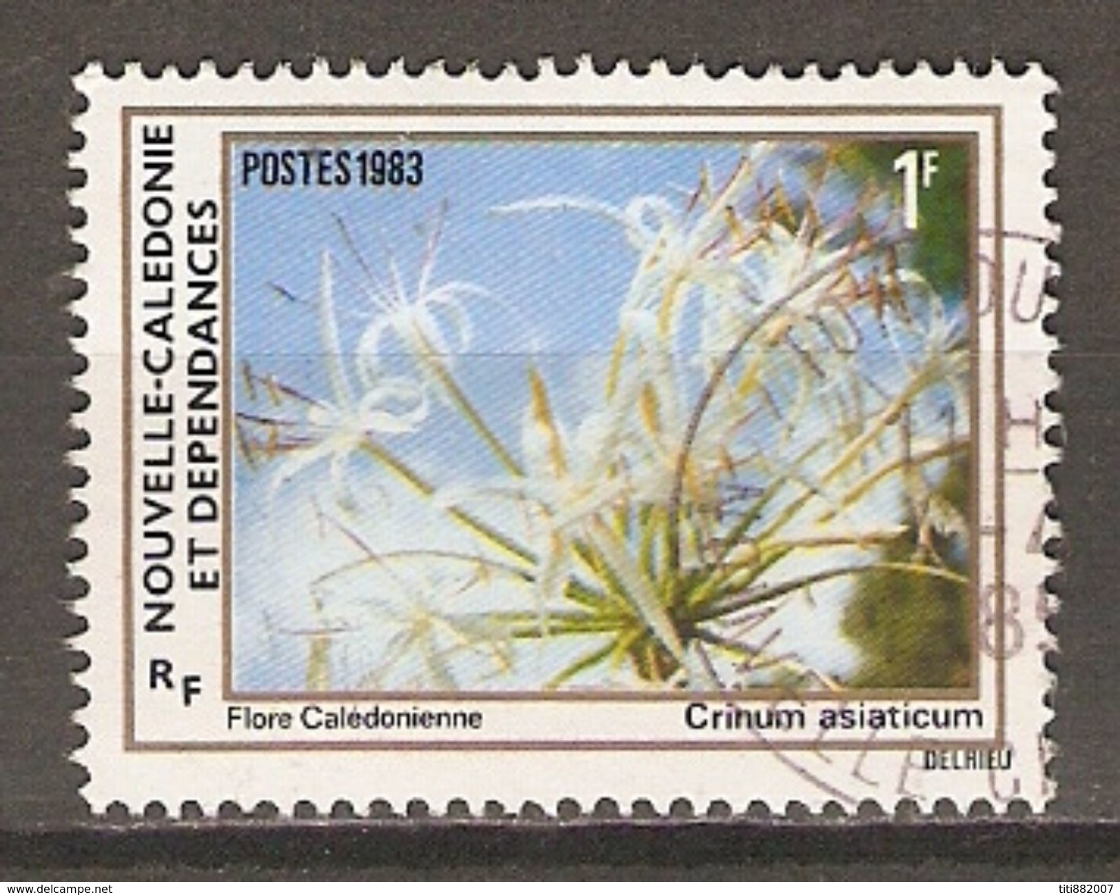 NOUVELLE  CALEDONIE     -     1983 .   Y&T N° 469 Oblitéré.   Fleurs - Gebraucht