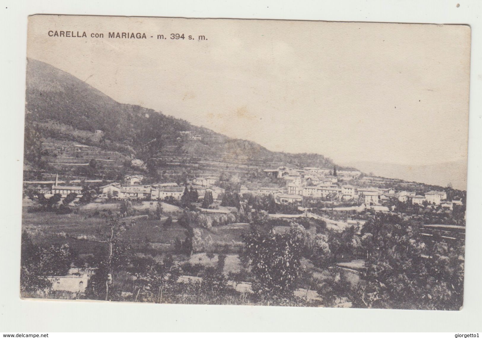 CARELLA CON MARIAGA (LOMBARDIA) - VIAGGIATA 1919 - ITALY POSTCARD - Como