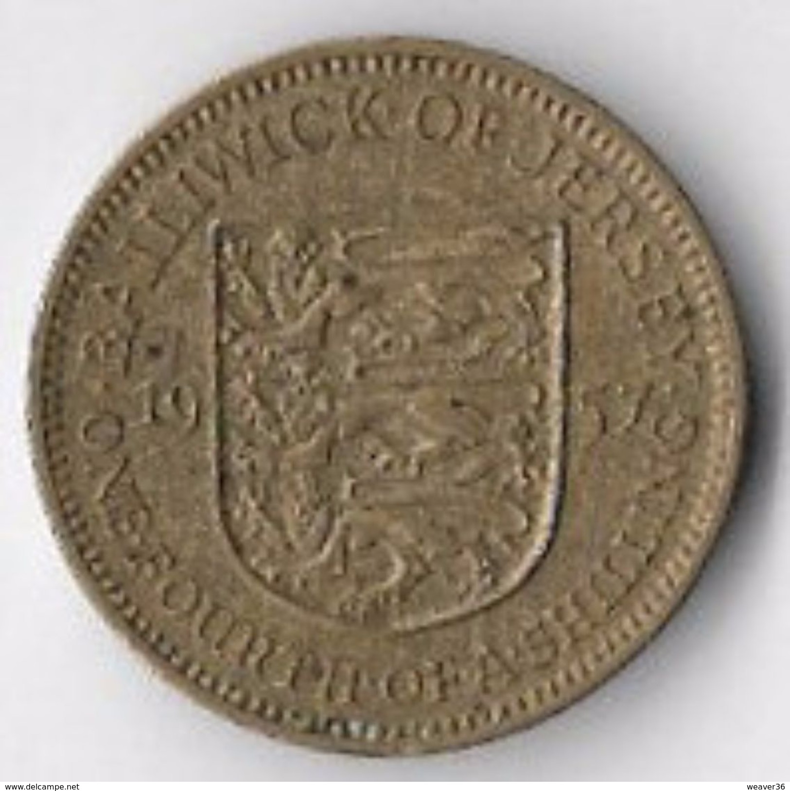 Jersey 1957 ¼th Shilling [C756/2D] - Jersey