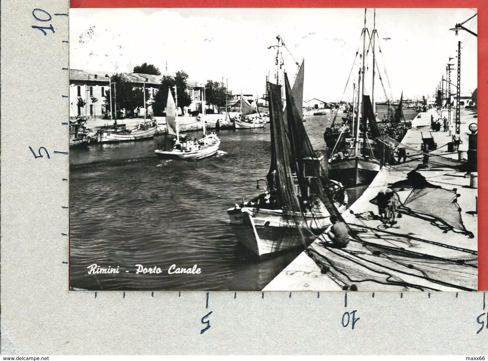 CARTOLINA VG ITALIA - RIMINI - Porto Canale - 10 X 15 - ANN. 1963 - Rimini