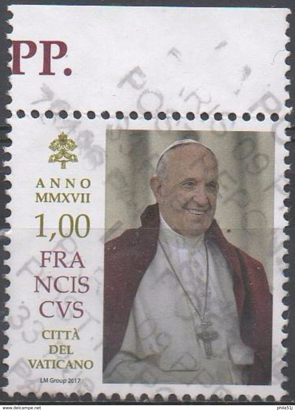 VATICAN. 2017---  N°1743---OBL VOIR  SCAN - Gebraucht