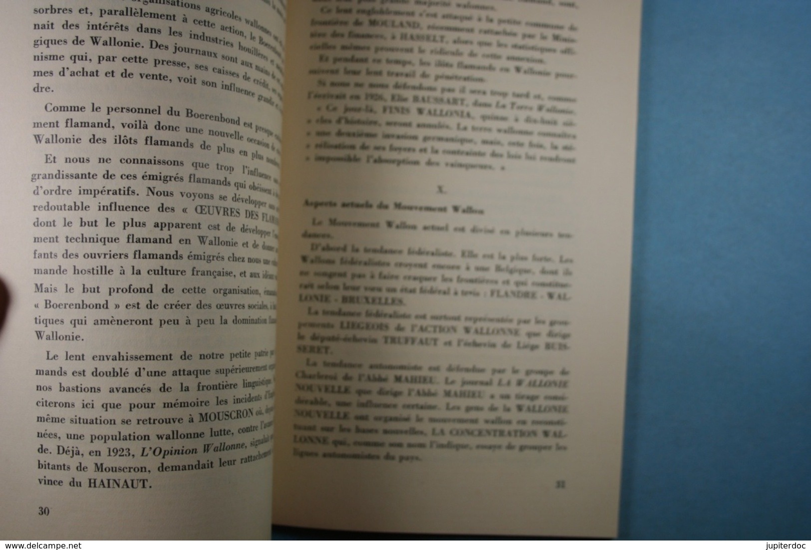 Paroles D'un Wallon Au Peuple Flamand Raymond Colleye 1939 - Politique