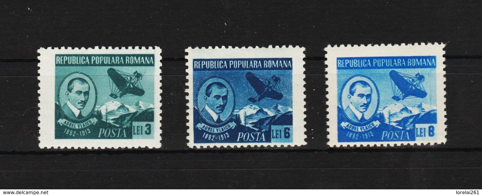 1950 - AUREL VLAICU Mi No 1233/1235  MNH - Nuevos