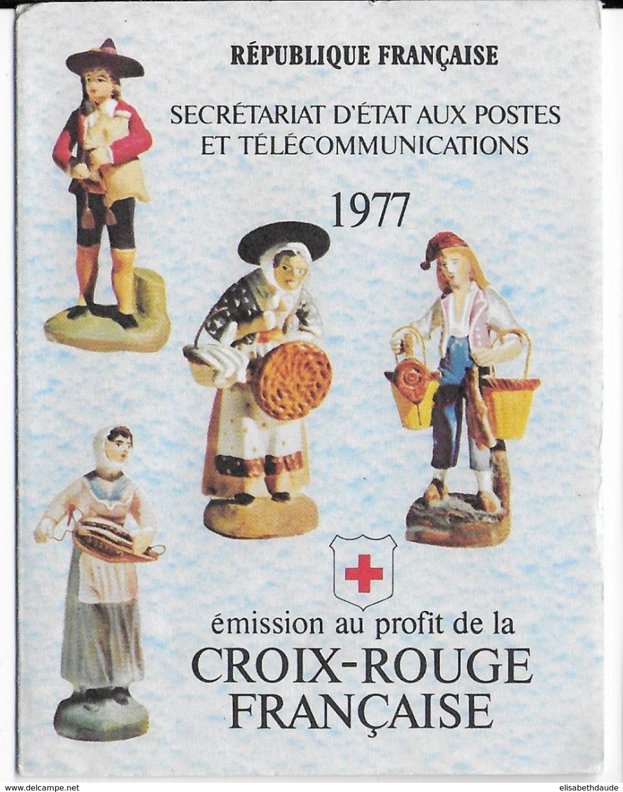 1977 - PORT GRATUIT à PARTIR 5 EUR D'ACHAT / FREE POSTAGE IF YOU BUY MORE 5 EUR ! - CARNET CROIX-ROUGE - RED CROSS - Rotes Kreuz