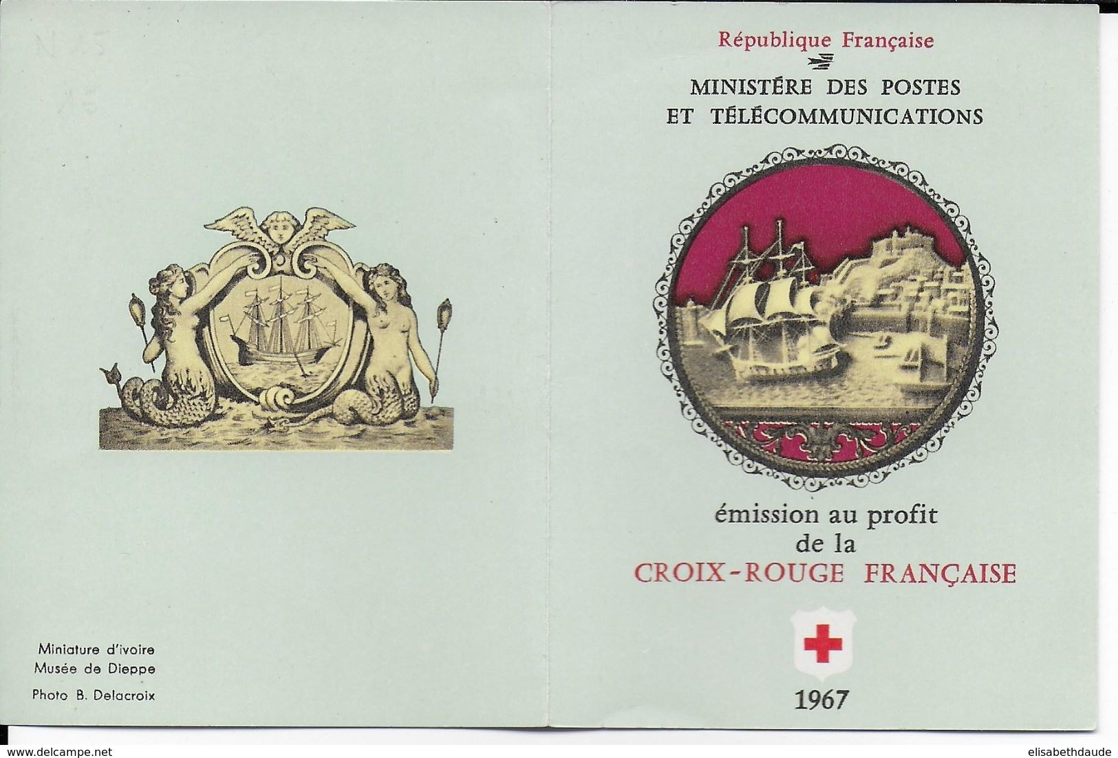 1967 - PORT GRATUIT à PARTIR 5 EUR D'ACHAT / FREE POSTAGE IF YOU BUY MORE 5 EUR ! - CARNET CROIX-ROUGE - RED CROSS - Croix Rouge