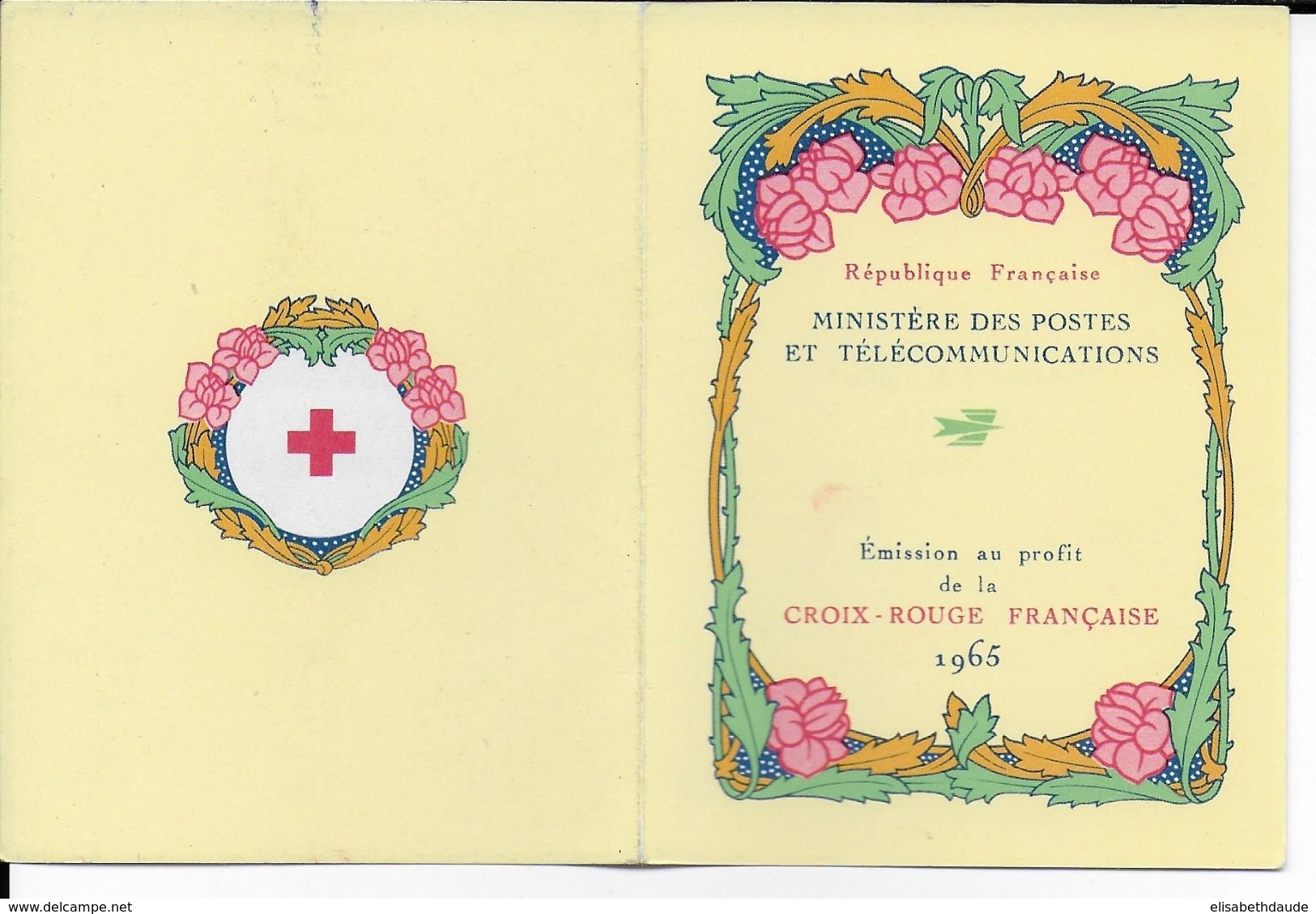 1965 - PORT GRATUIT à PARTIR 5 EUR D'ACHAT / FREE POSTAGE IF YOU BUY MORE 5 EUR ! - CARNET CROIX-ROUGE - RED CROSS - Croix Rouge