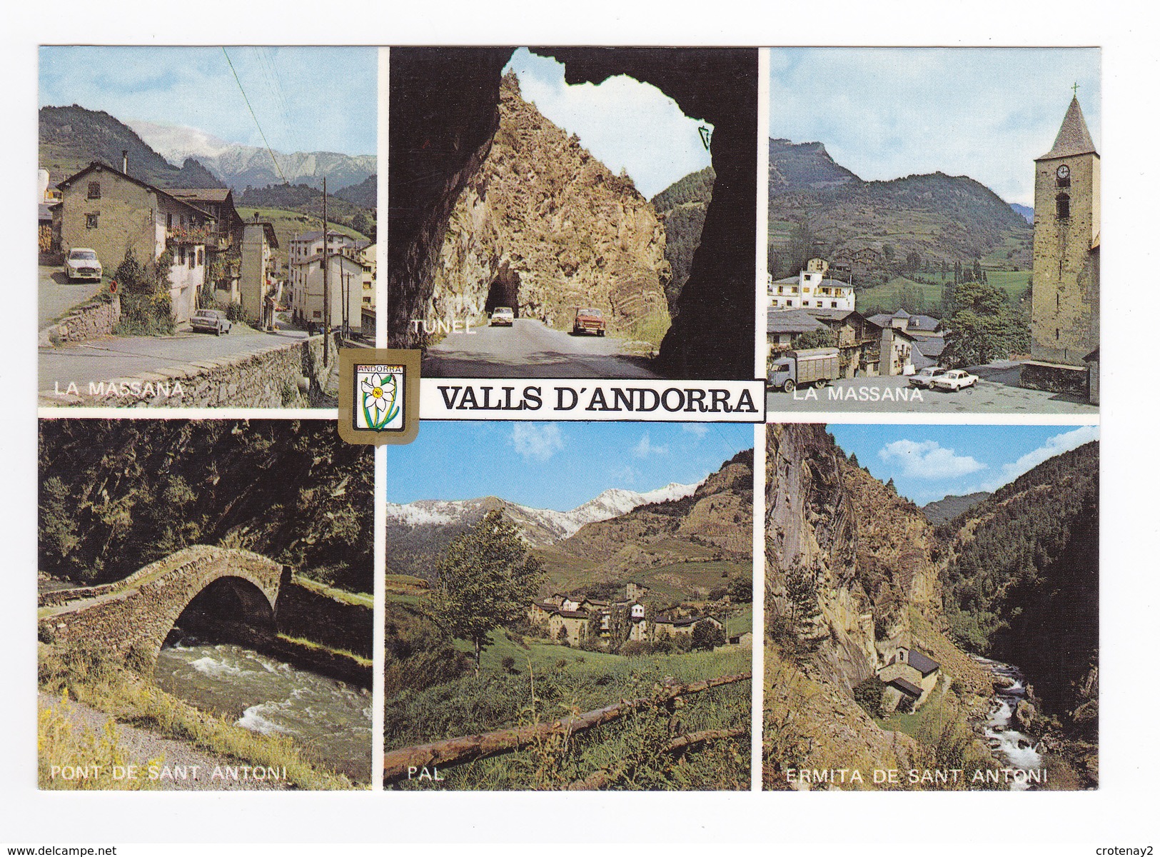 Valls D'Andorra Andorre N°8 La Massana Ermita Pont De Sant Antoni PAL Tunnel 403 Peugeot Bétaillère Renault Fiat 650 - Andorre