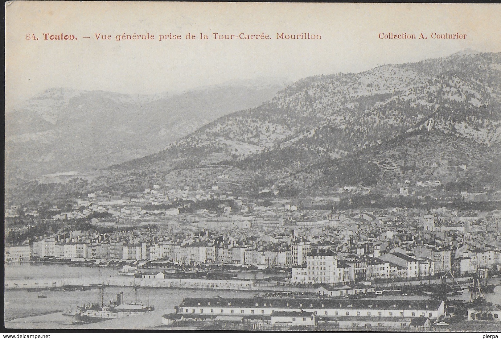 FRANCIA - TOULON - PANORAMA  - FOTO B/N PRIMO NOVECENTO - NUOVA NV - PICCOLO FORMATO - Toulon