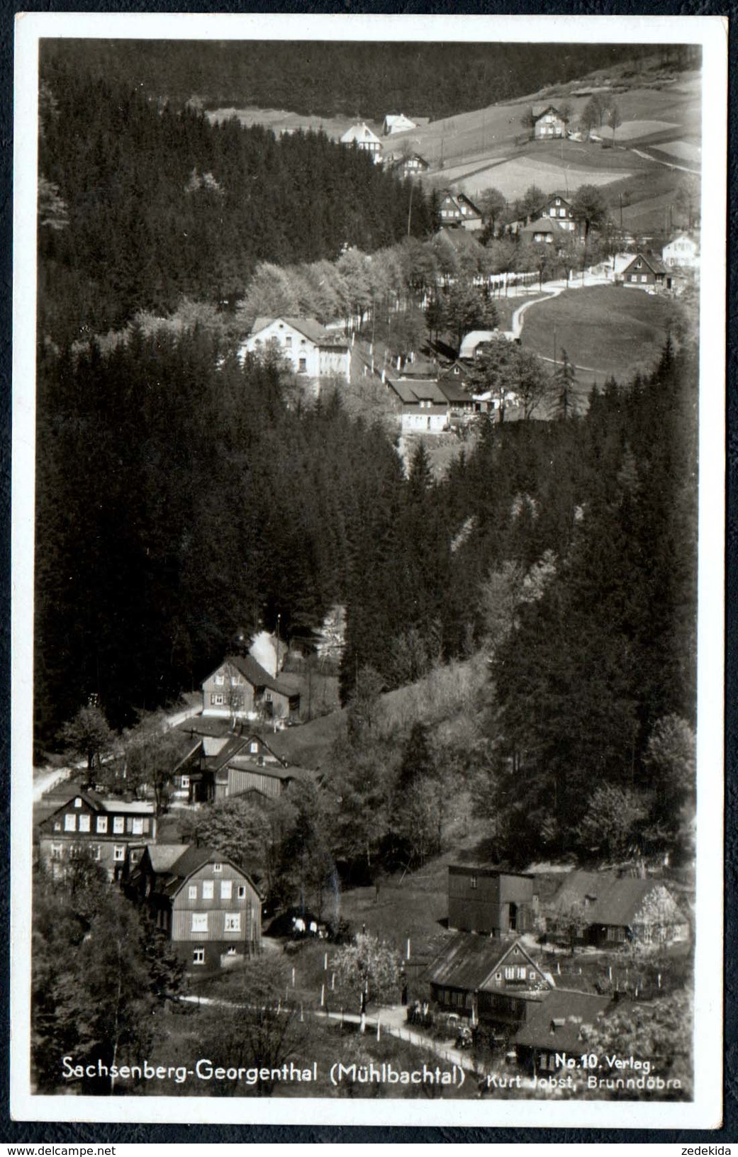 A8428 - Sachsenberg Georgenthal - Mühlbachtal - Aschberg - Kurt Jobst Brunndöbra - Gel 1938 - Klingenthal