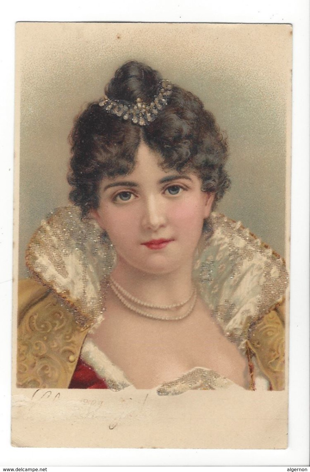 18025 - Portrait Femme Brillants 1900 - Femmes