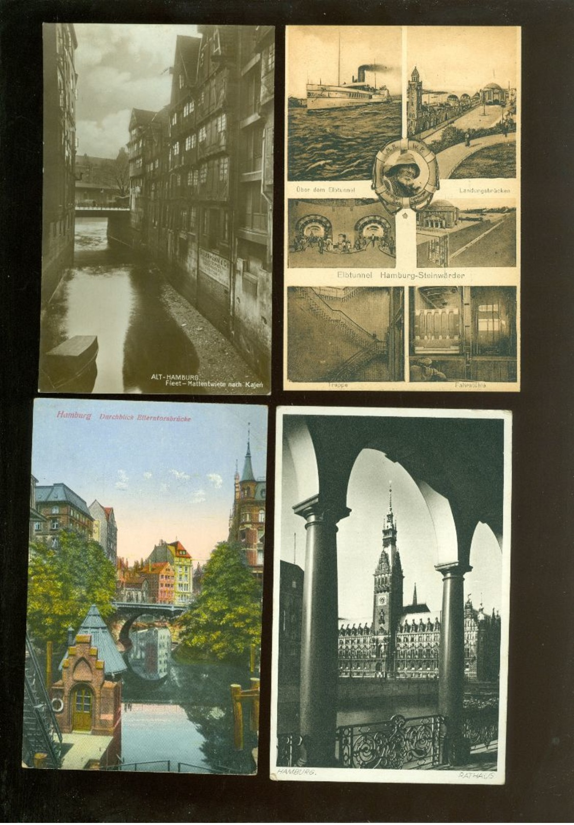 Beau lot de 60 cartes postales d' Allemagne Hamburg  Deutschland     Lot van 60 oude postkaarten van Duitsland Hamburg