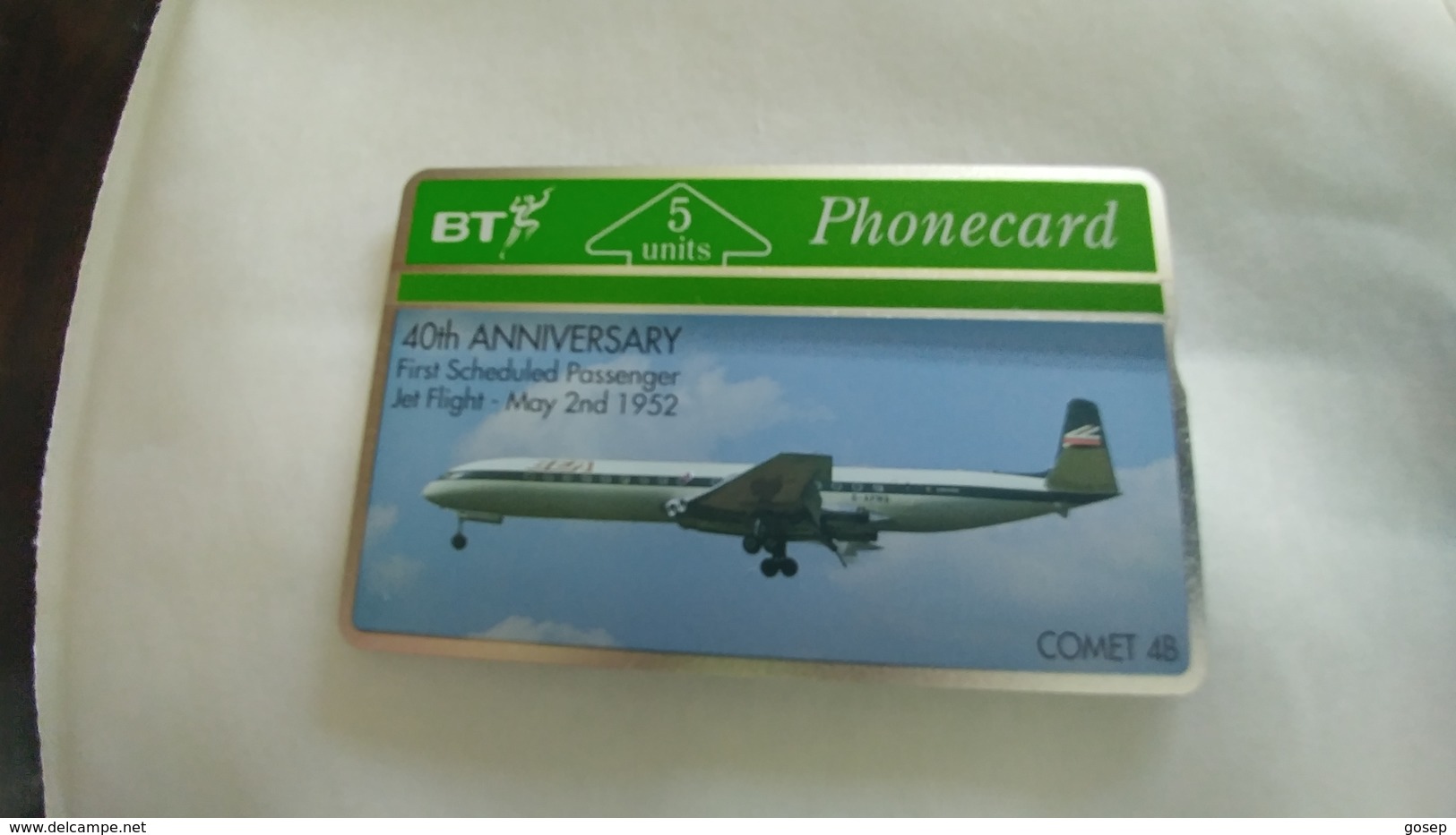 United Kingdom(btg046)comet 40th Anniversary (5units)(243c)tirage800mint1card Prepiad Free(price Card Cataloge30.00£ - Avions