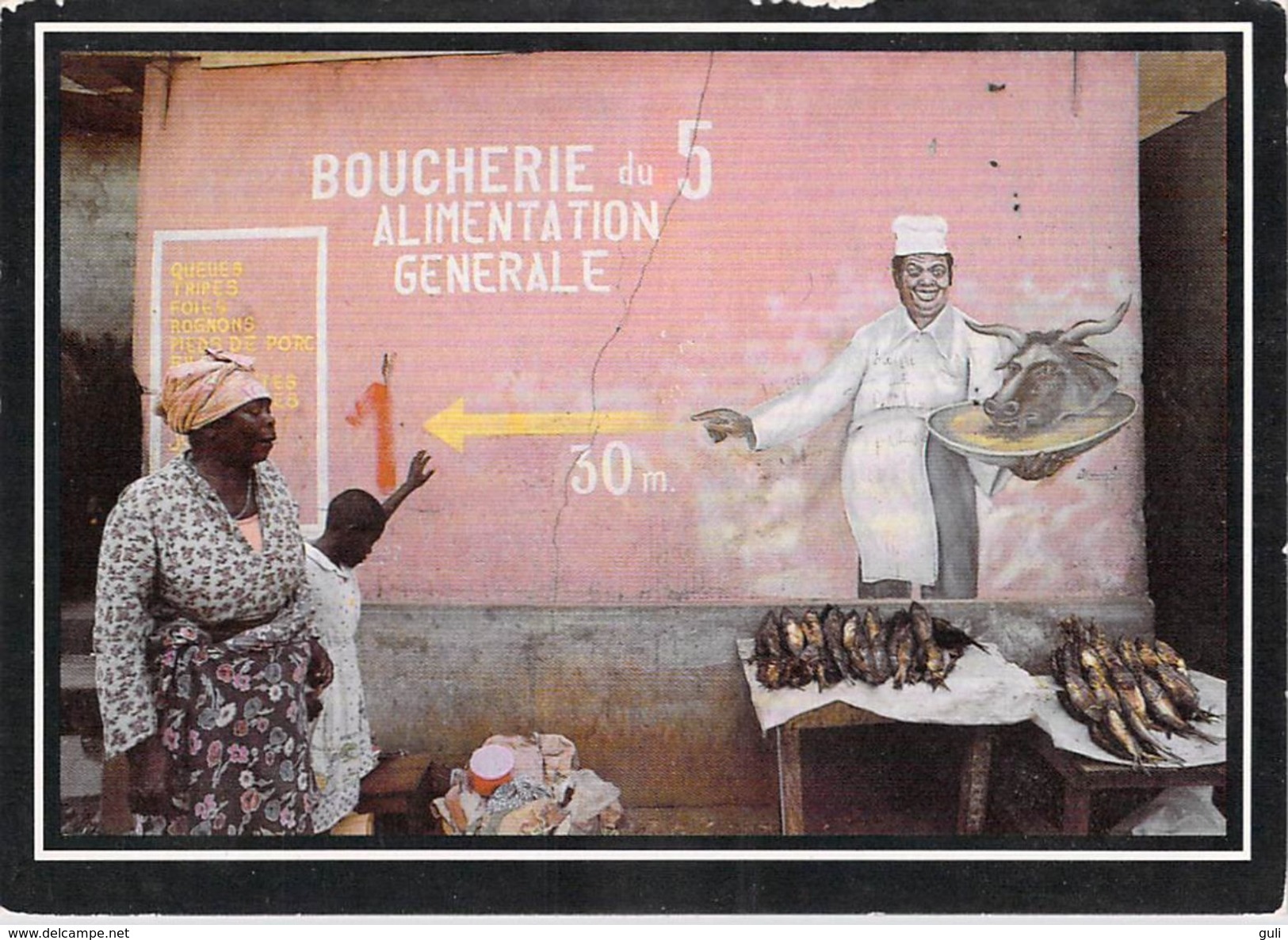 Afrique- GABON LIBREVILLE Boucherie Alimentation (A)  (Chez Bonne Idée Editions : ZREIK Photo Lerat N°12)*PRIX FIXE - Gabun