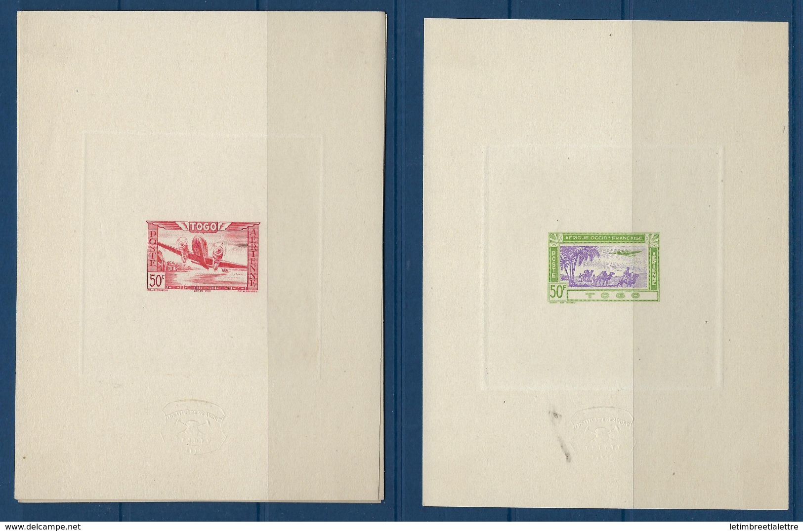 ⭐ Togo - Poste Aérienne - Epreuve De Luxe - YT N° 9 à 16 - 1942 ⭐ - Unused Stamps
