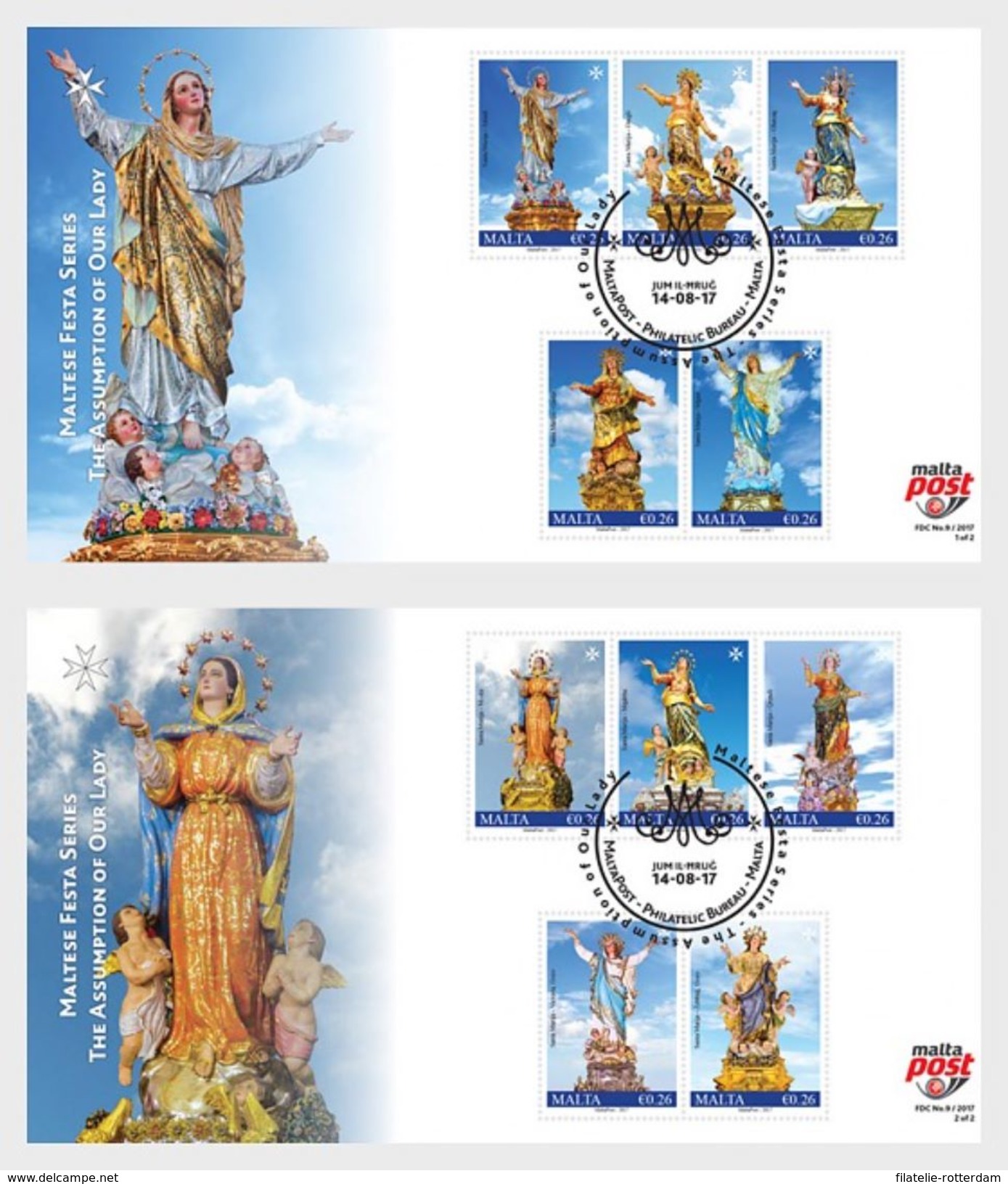 Malta / Malte - Postfris / MNH - FDC The Assumption Of Our Lady 2017 - Malta