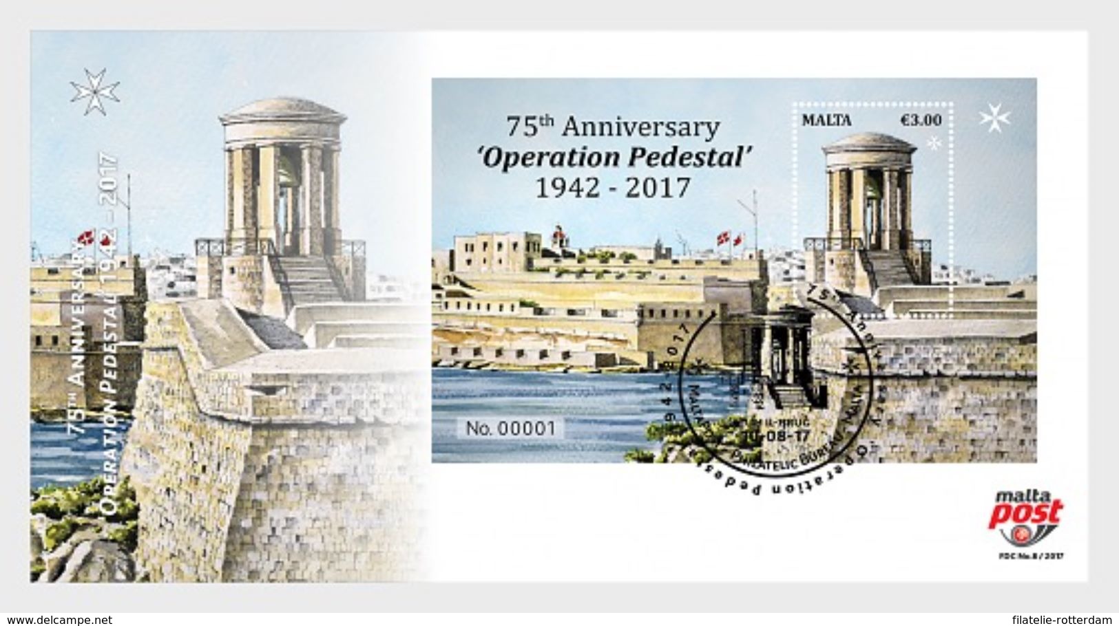 Malta / Malte - Postfris / MNH - FDC 75 Jaar Operatie Pedestal 2017 - Malta