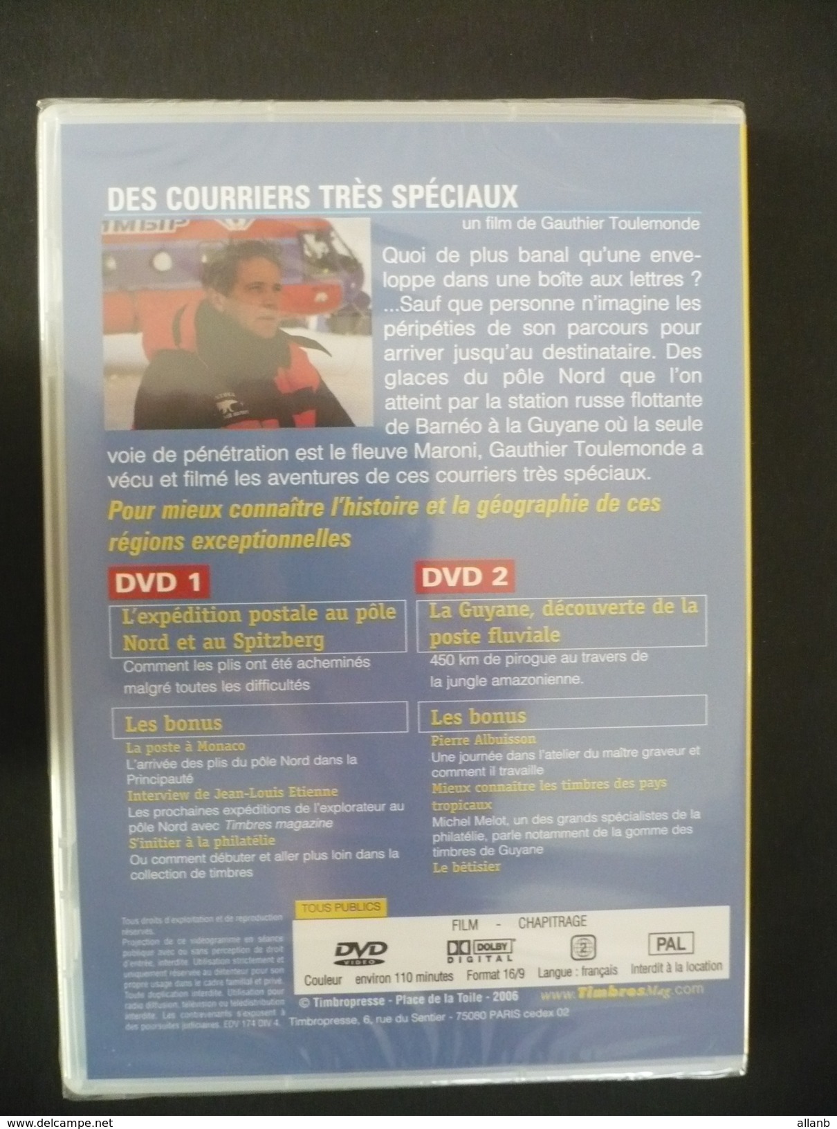 DVD Des Courriers Très Spéciaux Pôle Nord Spitzberg Et La Guyane - Film De Gauthier Toulemonde - Autres & Non Classés