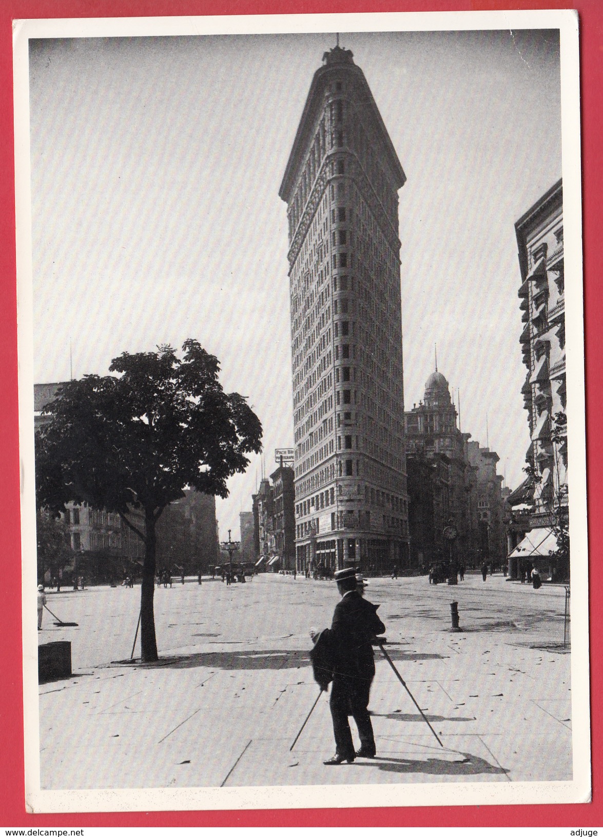 CPM * NEW YORK CITY ,c.1900* FLAT IRON BUILDING Photo. By ROBERT L. BRACKLOW - 2 SCANNS Recto/verso - Manhattan