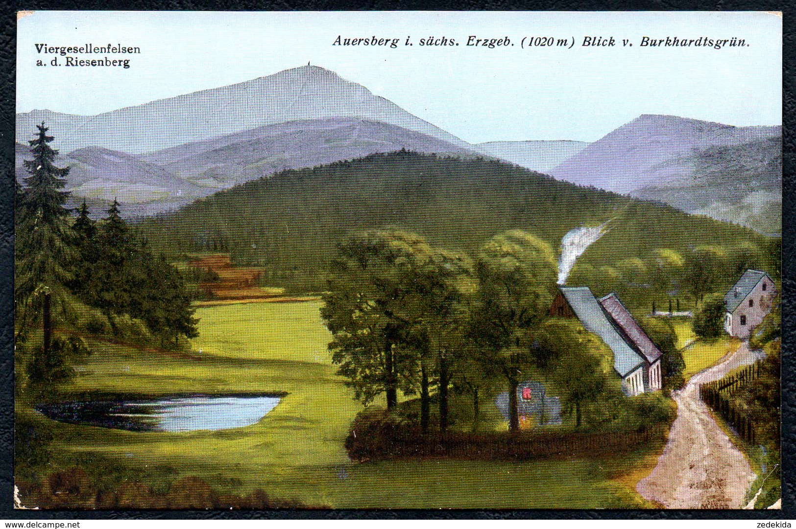 A8445 - Auersberg - Blick Von Burkhardtsgrün - Max Teller - Eibenstock