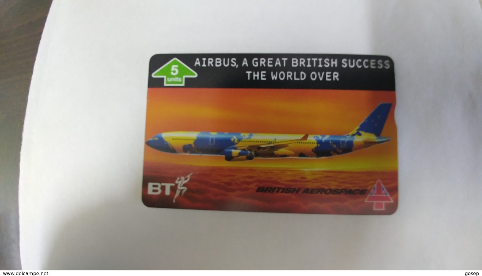 United Kingdom(btg622)british Aerospace Airbus(5units)(505k)tirage1.000mint1card Prepiad Free(price Card Cataloge12.00£ - Avions