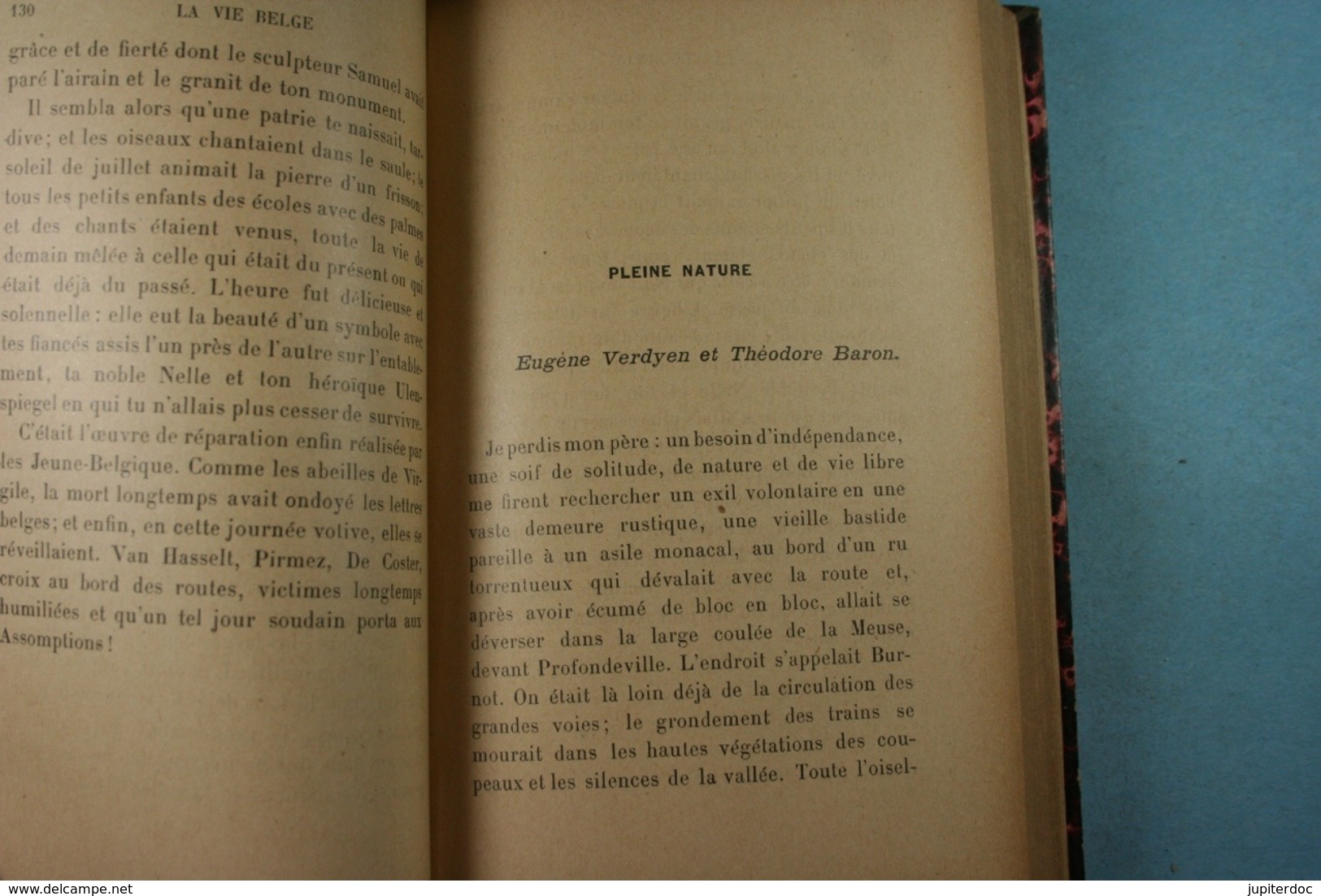 La vie belge Camille Lemonnier 1905 Edit. Fasquelle Paris