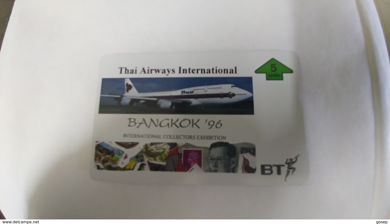 United Kingdom(btg660)bangkok96/thai Airways(5units)(505m)tirage1.000mint1card Prepiad Free(price Card Cataloge10.00£ - Avions