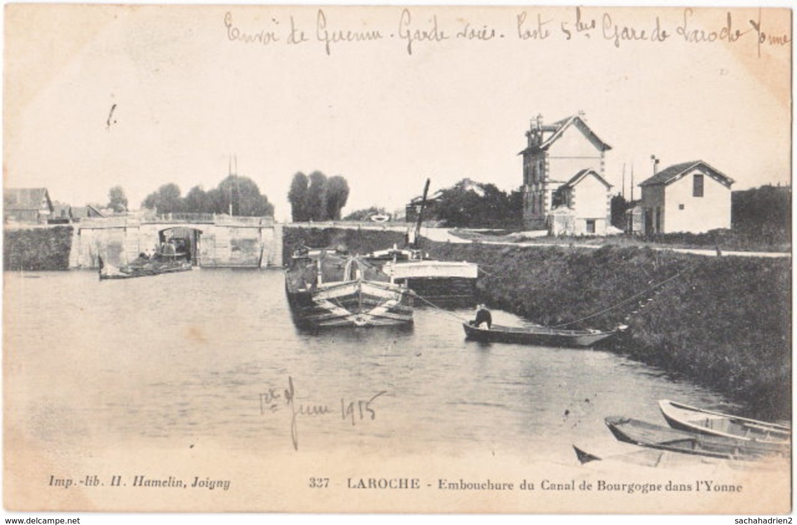 89. LAROCHE. Embouchure Du Canal De Bourgogne Dans L'Yonne. 337 - Laroche Saint Cydroine