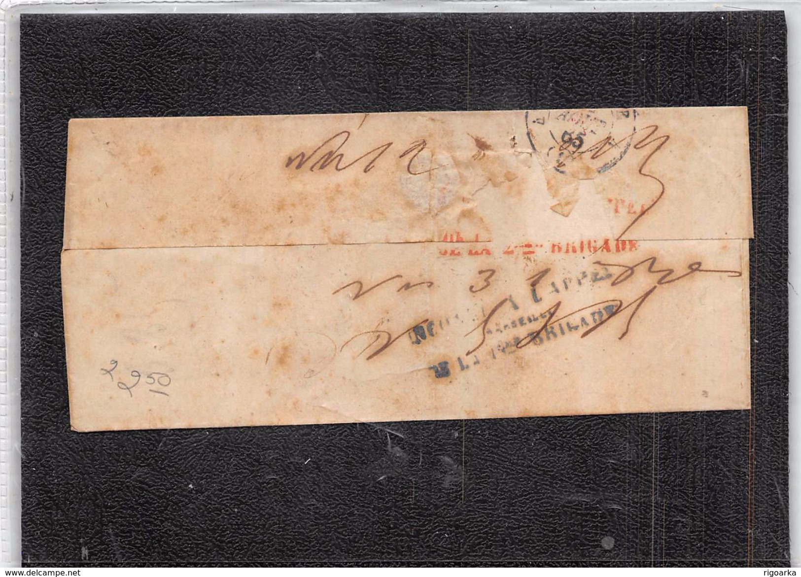 FRANCE TAXE Nº 3 SUR LETTRE. BON REVERS - 1859-1959 Lettres & Documents