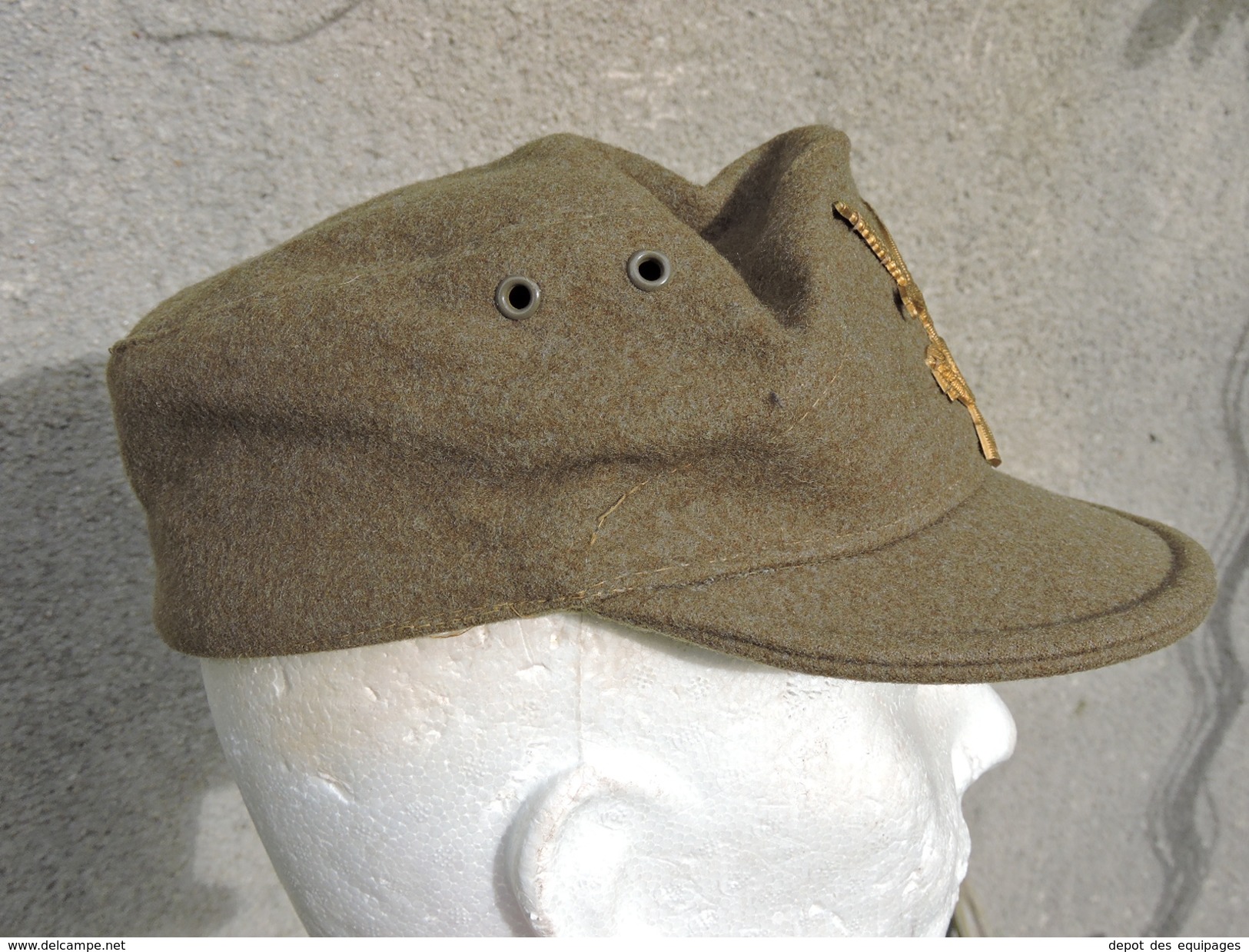 ITALIE : BELLE ANCIENNE CASQUETTE INFANTERIE ALPINE OFFICIER  - ETAT NEUF - Casques & Coiffures