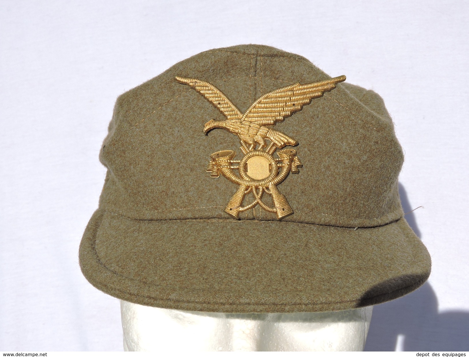 ITALIE : BELLE ANCIENNE CASQUETTE INFANTERIE ALPINE OFFICIER  - ETAT NEUF