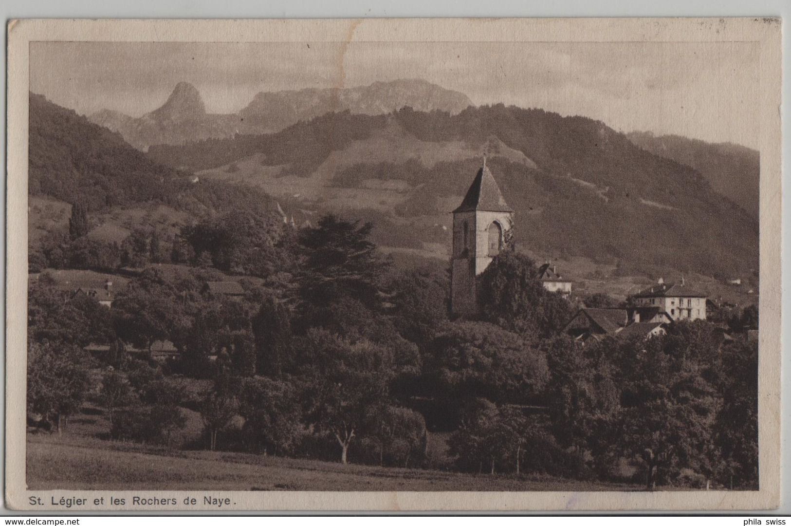 St. Legier Et Les Rochers De Naye - Photo: R.E. Chapallaz - Roche