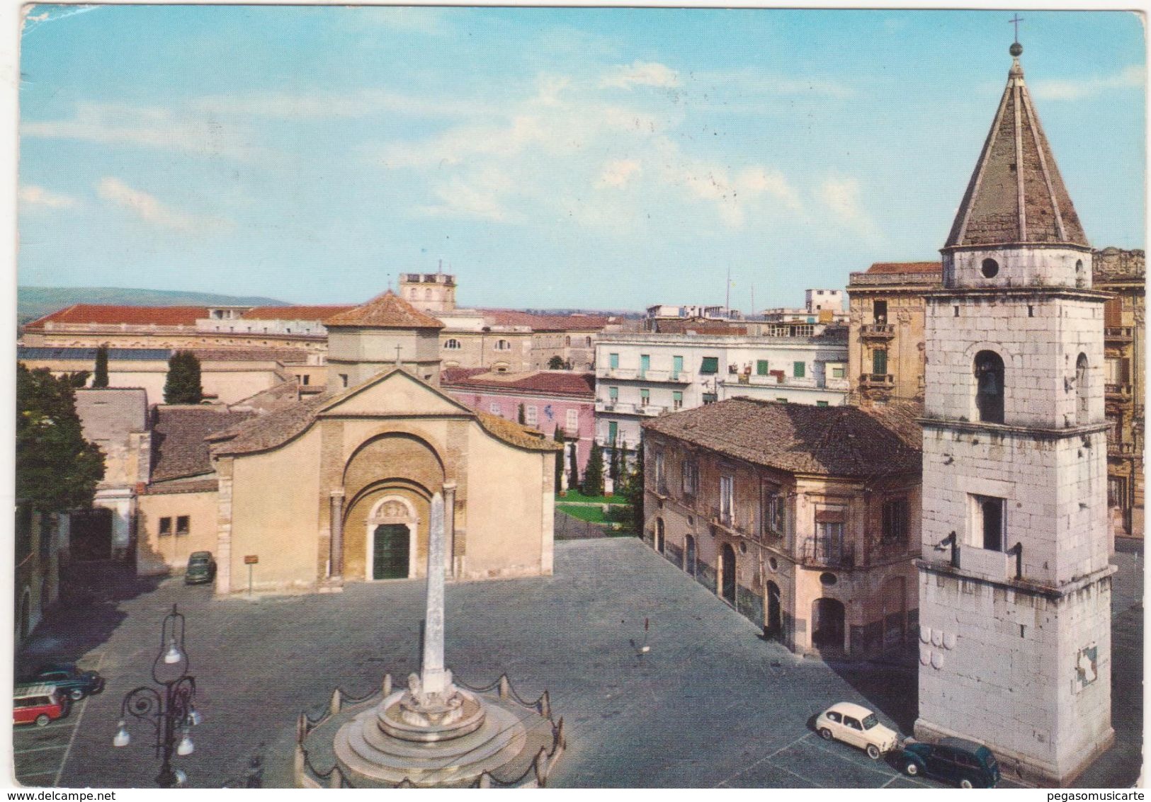 088 BENEVENTO CHIESA E PIAZZA S SOFIA 1968 - Benevento