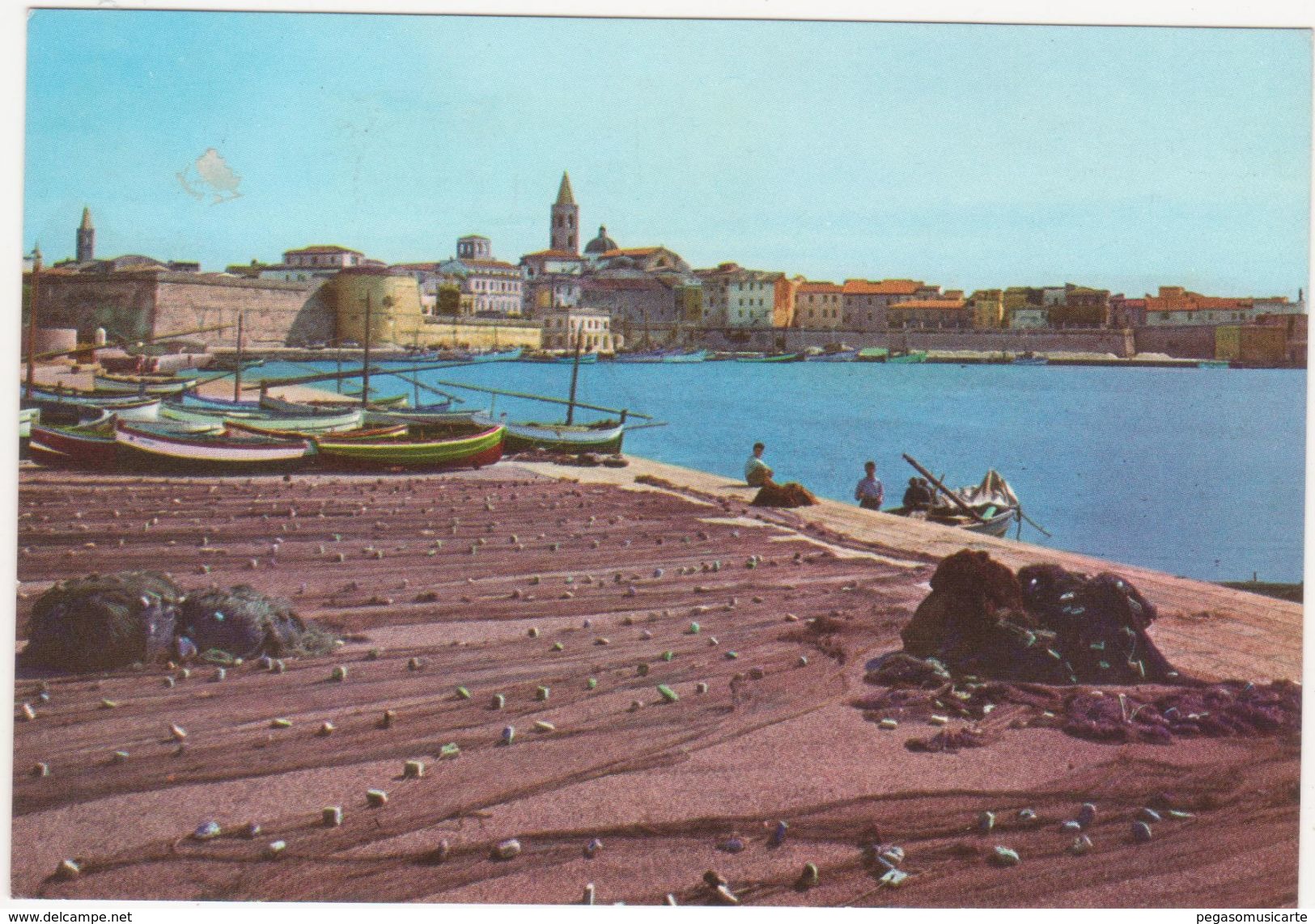 107  SARDEGNA PITTORESCA IL PORTO DI ALGHERO SASSARI 1961 - Sassari