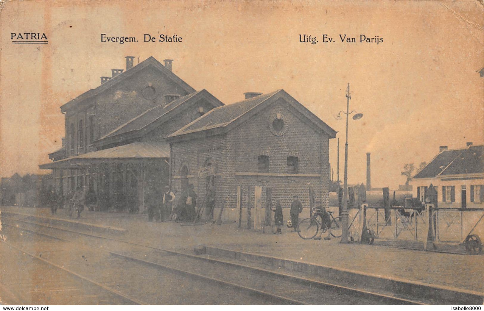 Evergem  Patria    De Statie    Station Perron           I 1504 - Evergem